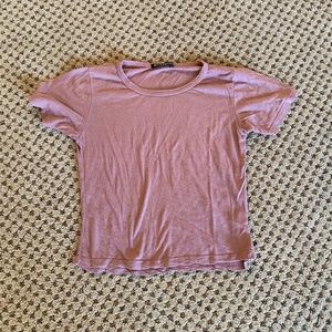 Brandy melville Pink Cropped Top